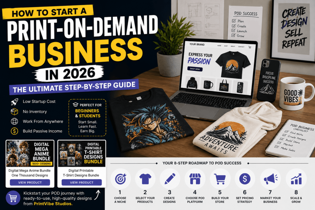 How to Start a Print-on-Demand Business in 2026: The Ultimate Step-by-Step Guide